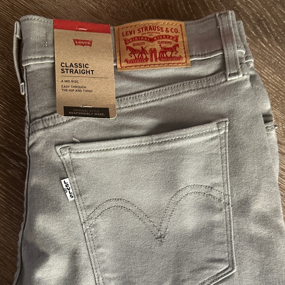 Levi's Classic Straight Silver Jeans